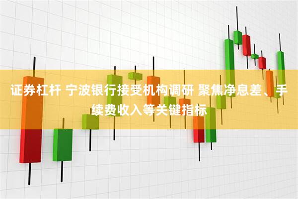 证券杠杆 宁波银行接受机构调研 聚焦净息差、手续费收入等关键指标